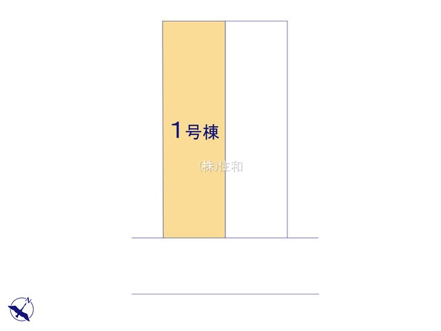 【新築分譲住宅】川越市稲荷町の区画図