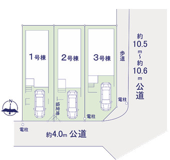 福岡市西区小戸7期　1号棟の区画図