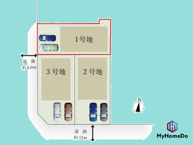 春日井市前並町　6期の区画図