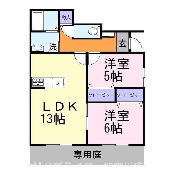 ファミーユ溝之口の間取り