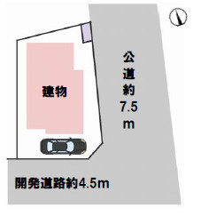 平塚市西真土3丁目　中古戸建の区画図