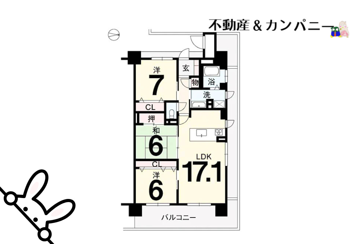 アルファステイツ土居田の間取り