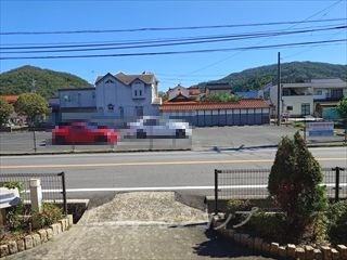 ヴィラ・フィールドの展望|募集のお部屋（102号室）からの眺望です！