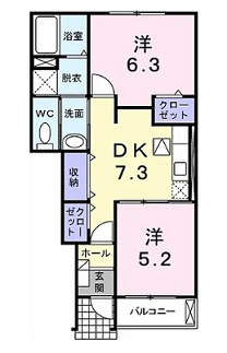 ヴィラ・フィールドの間取り