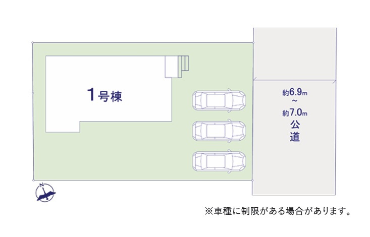 ケイアイフィット　ひたちなか市東大島　2期 　限定1棟！の区画図|現地待ち合わせでのご見学も可能。同メーカー完成物件の内覧、資金計画のご相談もお任せください。ご予約はHPから、またお電話でも、お気軽にどうぞ。