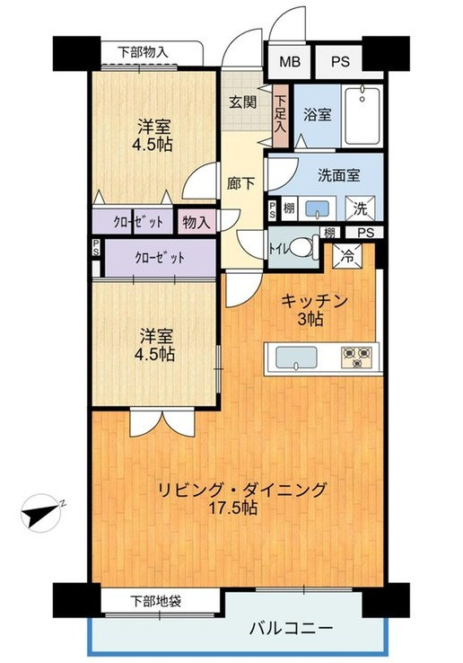 藤和猫屋町ハイタウンの間取り