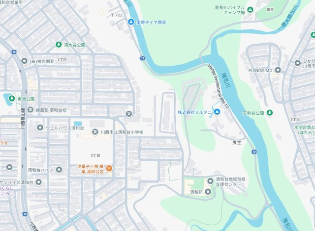 川西市清和台東　第6期　新築一戸建ての地図