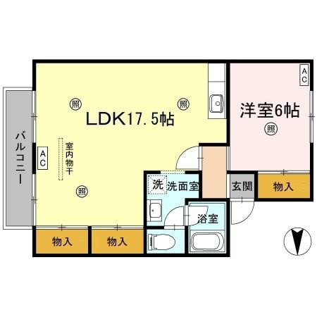 セジュール住吉Ⅱの間取り