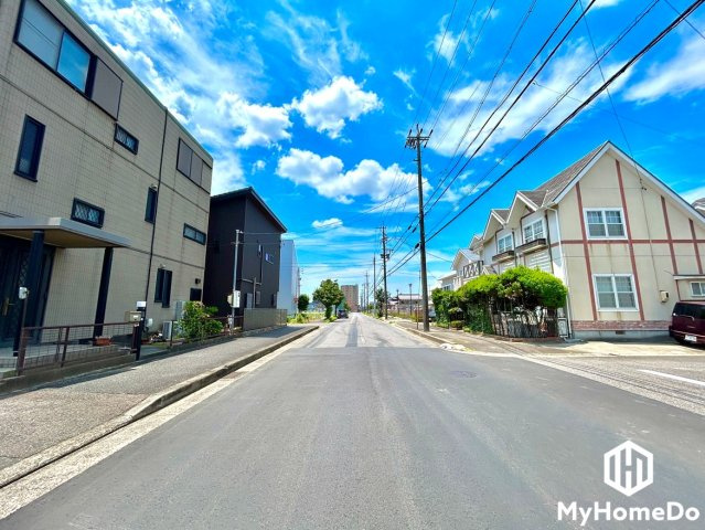 春日井市前並町　6期の前面道路含む現地写真