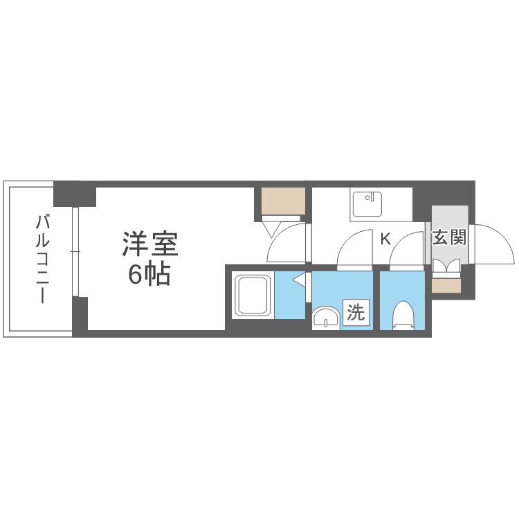 エスリード　ザ・カレント大阪の間取り