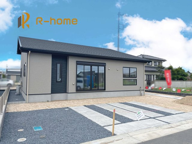 水戸市住吉町4期　新築戸建て　5号棟の外観|建物完成いたしました！ご予約で『平日』や『夕方』などでもご見学可能です！