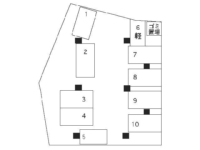 クロスコート門司港の区画図