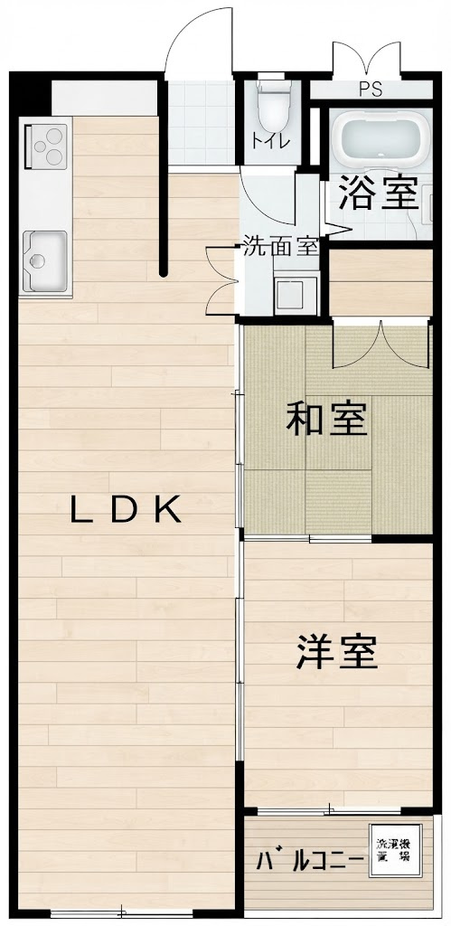 住之江コーポ 1の間取り