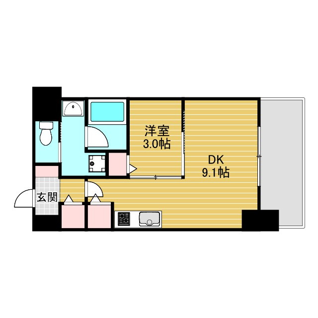小西マンションの間取り