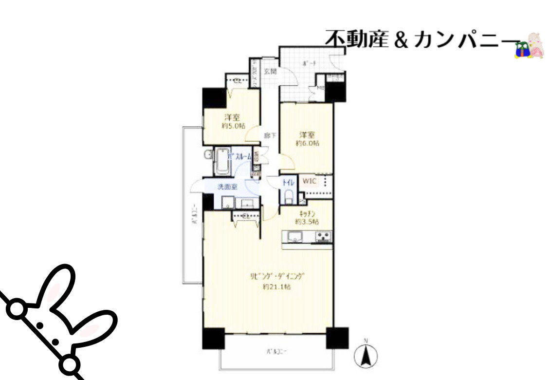 サーパスシティ土居田グランゲートの間取り