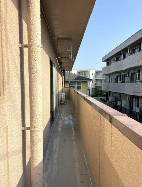 多田ハイツのバルコニー