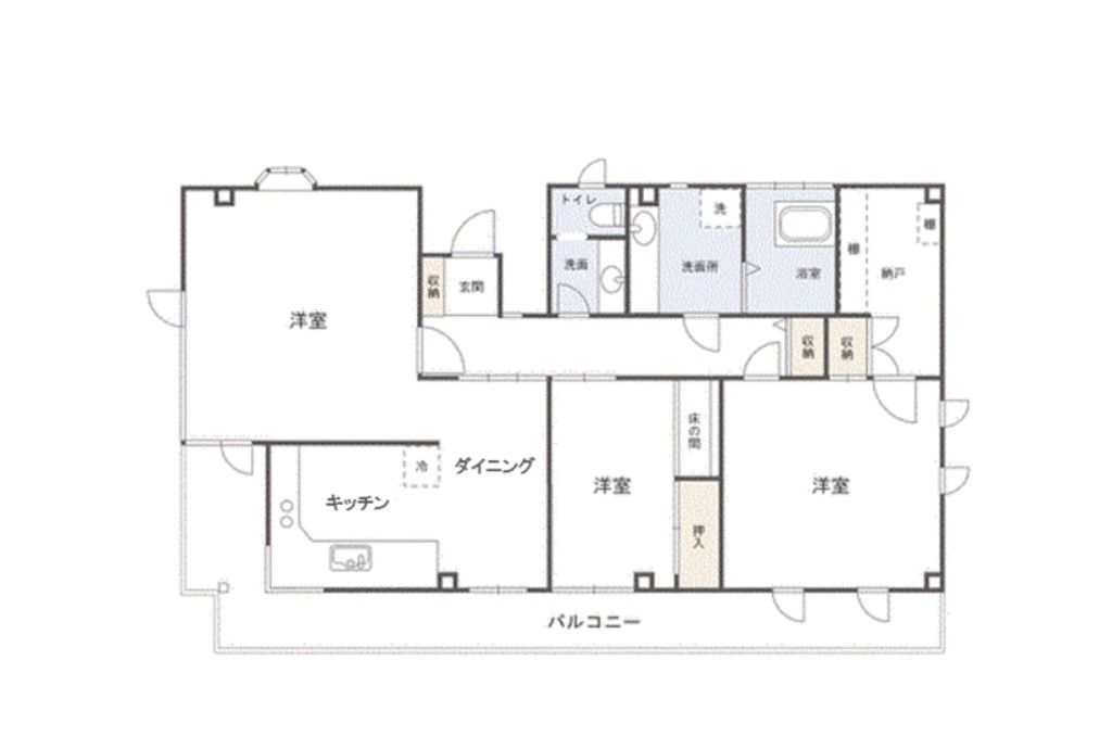 多田ハイツの間取り