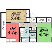 【間取り】 | ルミエール　D