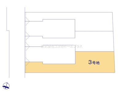 【区画図】 | 東大和市南街5丁目　売地　【全5区画】
