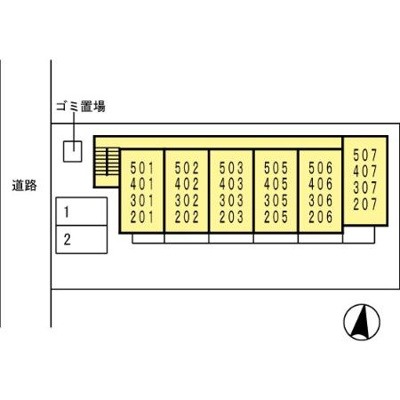 【区画図】 | カナンハイツ大元