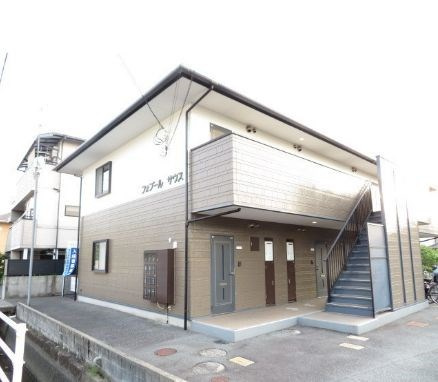 岡山市北区今６丁目のアパートの外観