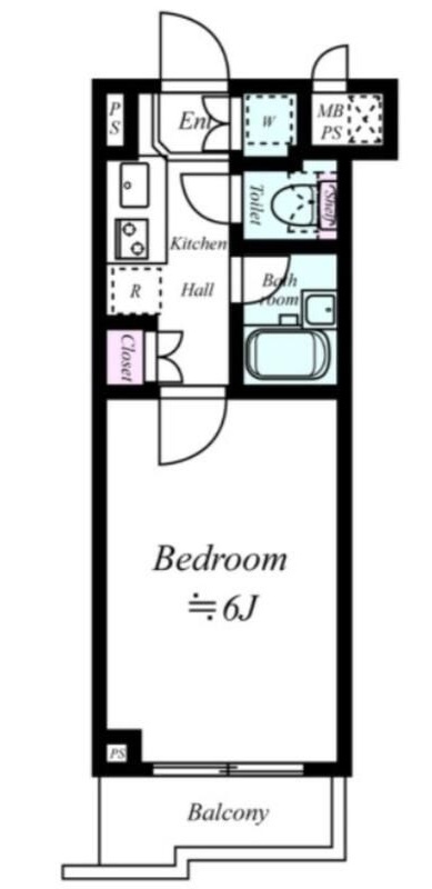 ルーブル南馬込弐番館の間取り|間取りです。