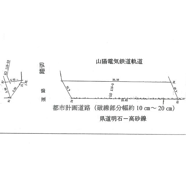中八木売地の土地図