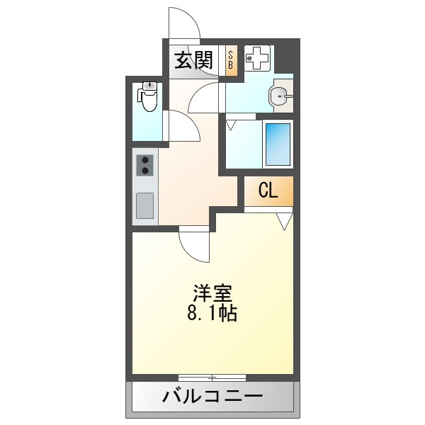 BLANCCOURT塚本の間取り