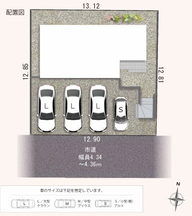 浜名区 内野台一丁目　1期の区画図|1期の区画図になります。