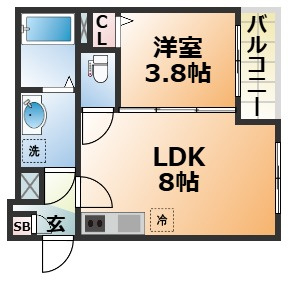 MAXIV CITY神戸鷹取TREの間取り