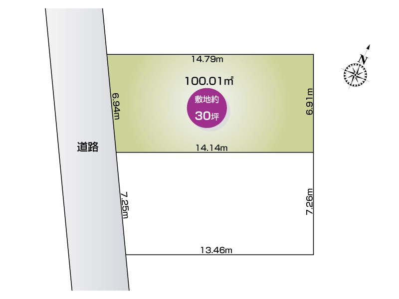 さいたま市北区奈良町　全2区画　1号地