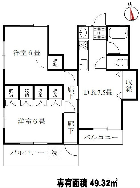 三鷹市井の頭１丁目のアパートの間取り