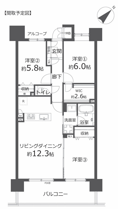 全力改装中！！当初の予定より遅れていますが、８月には完成？する様な気もしています。。。それまで少し期待を込めつつお待ちください。さーせん！！『ベイステージ横浜４３２』リフォームの間取り