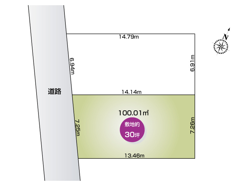 さいたま市北区奈良町　全2区画　2号地