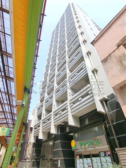レジディア大森の外観|2006年3月築　RC鉄筋コンクリート造地上14階建て総戸数75戸の賃貸マンション
JR京浜東北線大森駅近最寄り徒歩5分、京急本線大森海岸駅徒歩10分の大田区大森北1
丁目