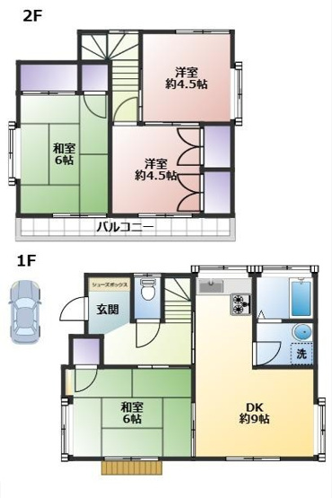 【間取り】 | 小手指元町貸家