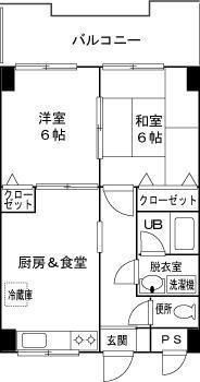 松本マンション５の間取り
