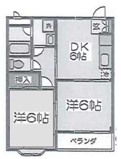 【間取り】 | 旧）市原マンション