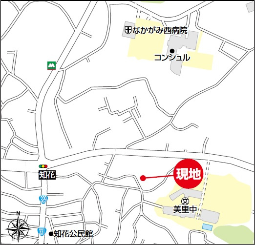 沖縄市知花（全5棟）B号棟の地図|地図♪