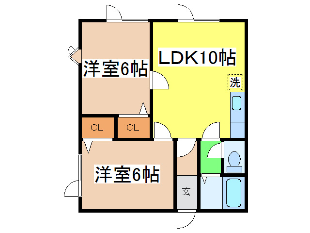 メゾンスガワラの間取り
