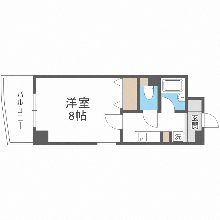 アンシャンテ南堀江の間取り