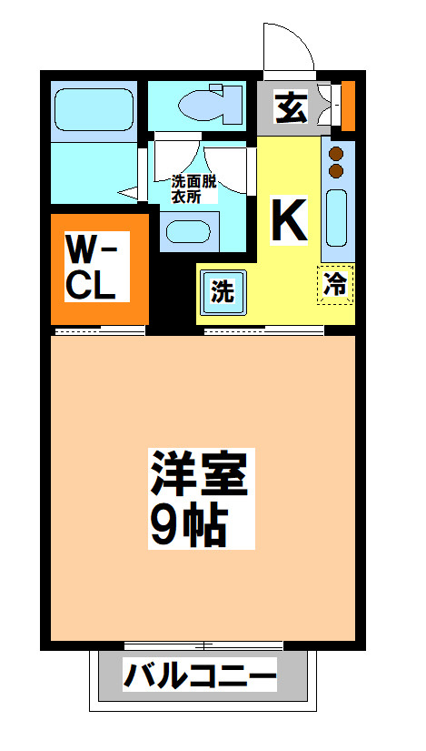 小金井市東町３丁目のアパートの間取り