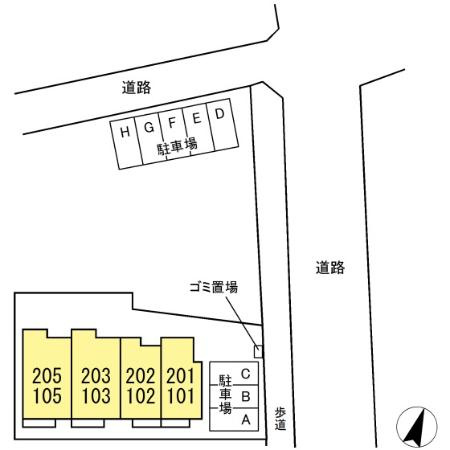 ソレイユの区画図