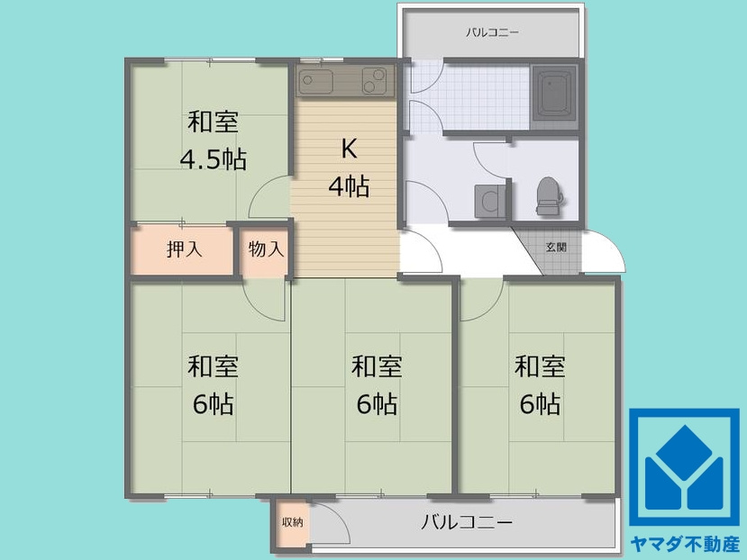 杭瀬第五団地17号棟の間取り