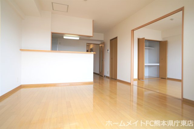 熊本市南区田井島２丁目の賃貸マンションの居間・リビング