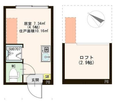 豊島区上池袋３丁目のアパートの間取り