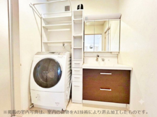 中古戸建　篠町馬堀北垣内の独立洗面台