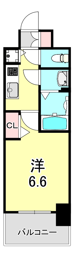 プレサンス南森町駅前の間取り