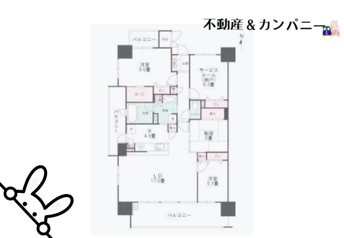 ポレスター松山フォレストシティの間取り