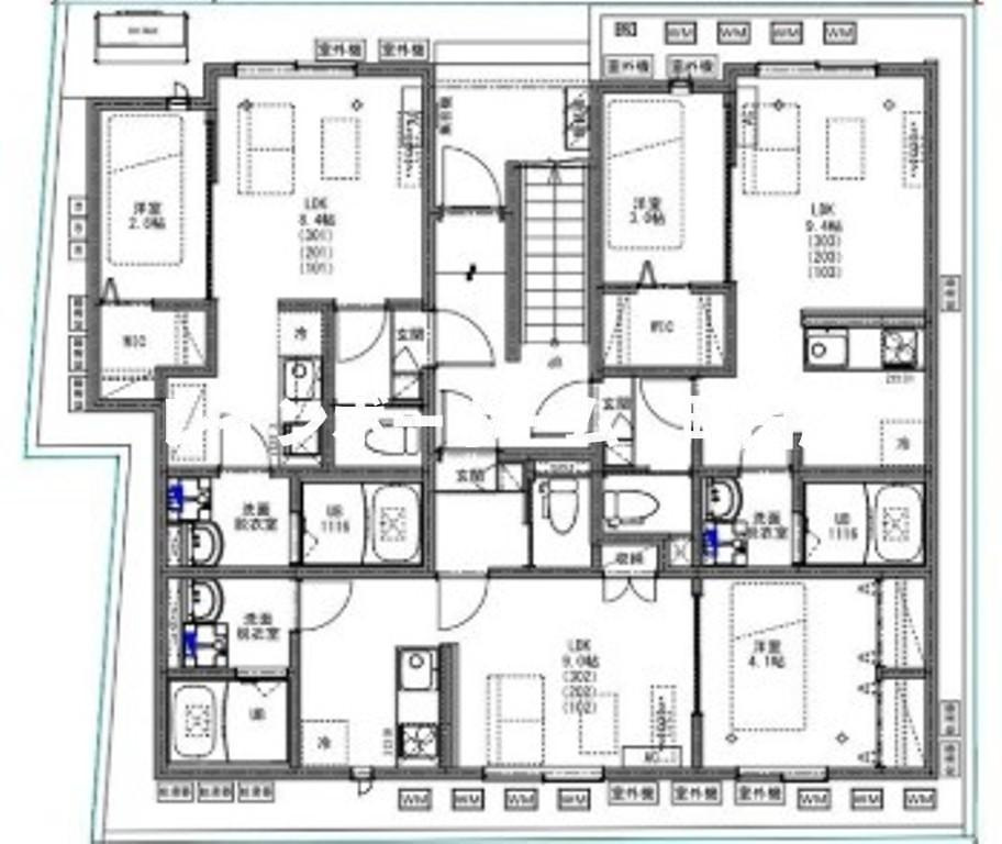 KEIAI　RESIDENCE 　淵野辺3※初期費用分割後払いサービス利用可能物件の区画図